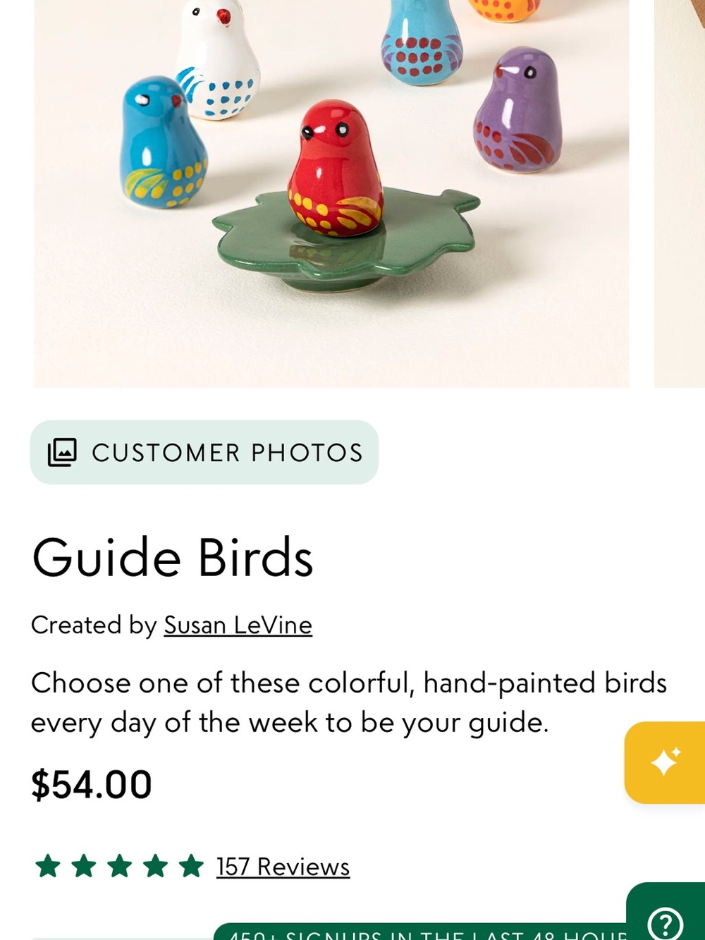 Uncommon Goods Ceramic Guide Birds Set - Multicolor - Picture 8 of 9